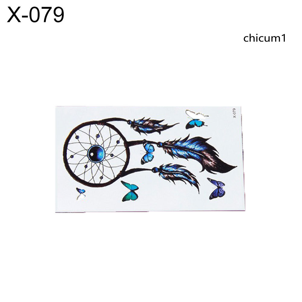 Hình Xăm Dán Tạm Thời Hình Dream Catcher 3D Độc Đáo