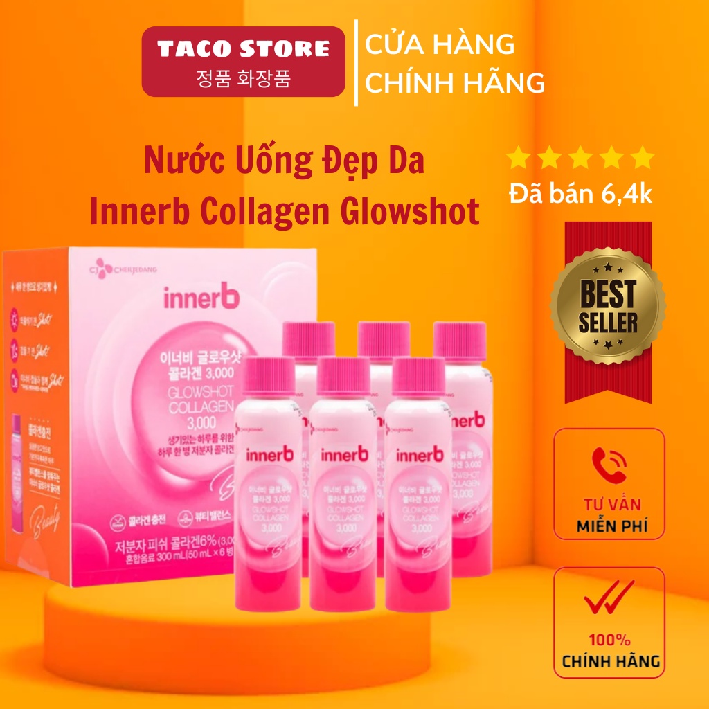 NƯỚC UỐNG ĐẸP DA COLLAGEN INNERB GLOWSHOT