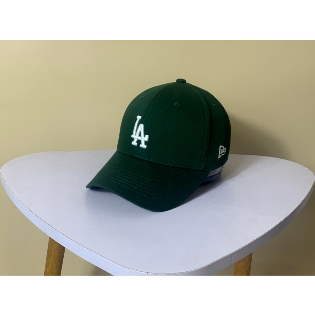Nón kết mũ lưỡi LA xanh logo thêu dành cho mọi lứa tuổi Free size