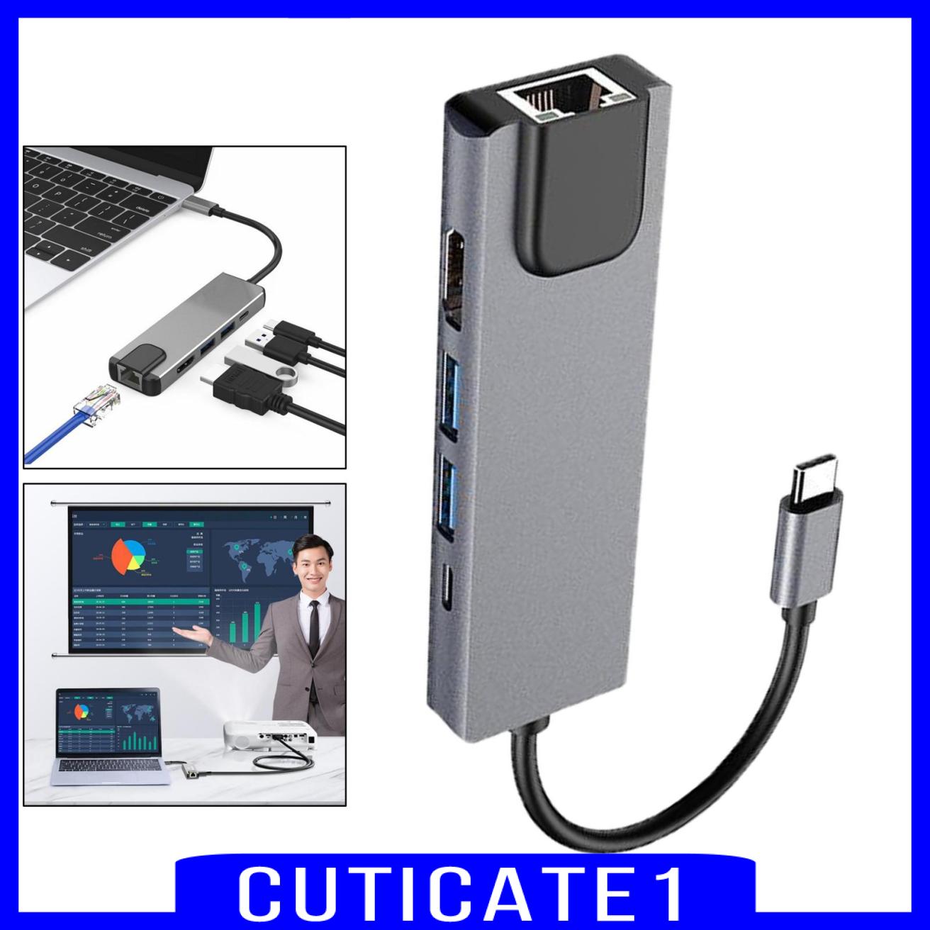 Dây Cáp Mở Rộng 5 Trong 1 Usb Type-C Hub Usb 3.0 Dài 100m