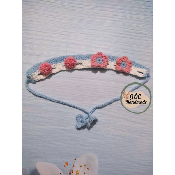 Vòng cổ cho chó mèo bằng len