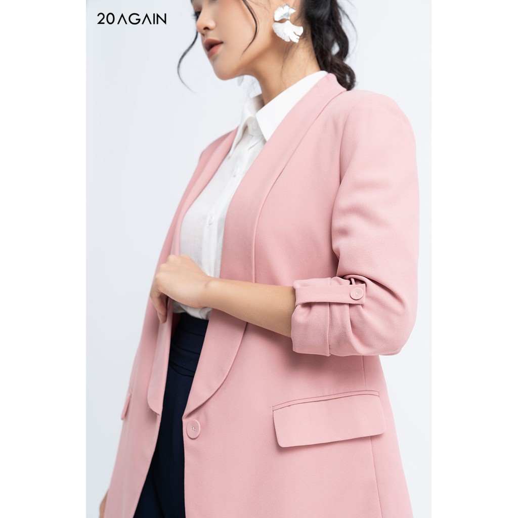[Mã FAMALLT5 giảm 15% đơn 150k] Áo khoác vải 2 lớp dài cổ sam - VDA0673 - 20 Again | BigBuy360 - bigbuy360.vn