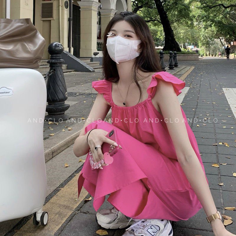 Đầm chun suông tay cánh tiên