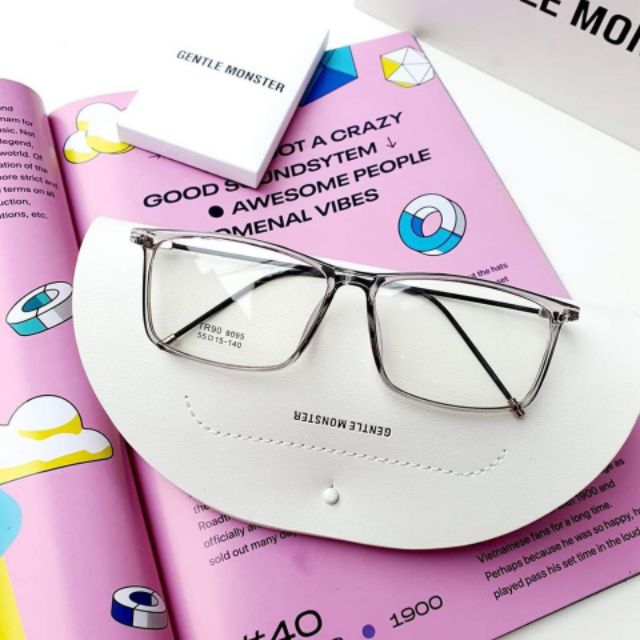 Gọng Kính Cận Nhựa Dẻo Fom Vuông Hàn Quốc | BigBuy360 - bigbuy360.vn