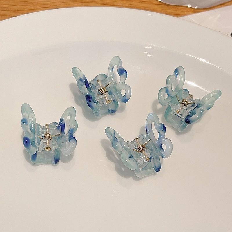 Bộ 2/4 Kẹp Tóc Càng Cua Hình Bướm Nhỏ Kiểu Dễ Thương Hàn Quốc