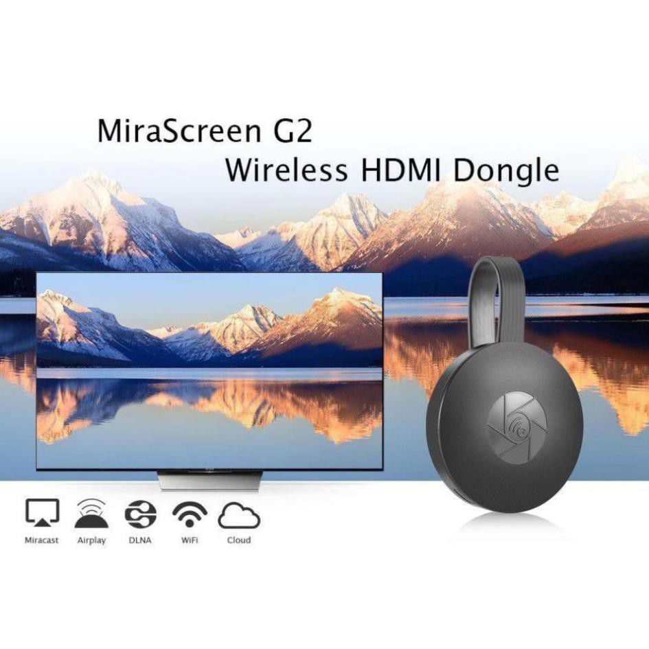 Thiết bị dongle Chromecast G2 thu phát Wifi TV không dây DLNA AirPlay cắm HDMI