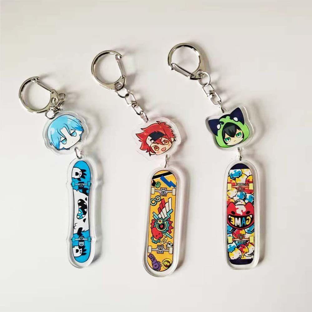Móc Khóa Hai Mặt Bằng Acrylic Họa Tiết Hoạt Hình Anime Reki Kyan