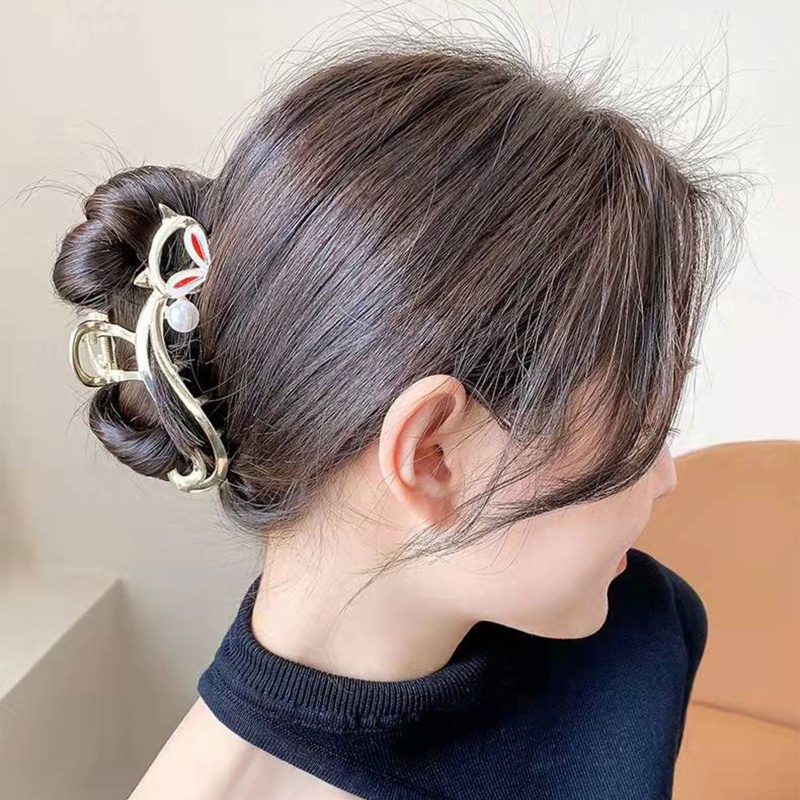 Kẹp Tóc Cỡ Lớn Bằng Hợp Kim Thời Trang Thu Đông Cho Nữ