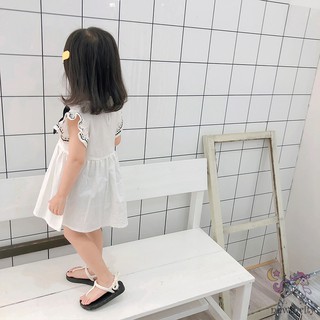 Đầm Bé Gái Thắt Nơ Eo