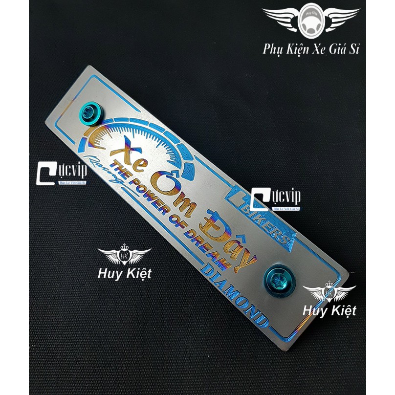 Bảng Tên Xe Ôm Đây Kèm 2 Ốc Titan Thật GR5 MS3630