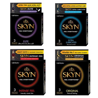Bao cao su LifeStyles Skyn - Combo 4 loại với các phong cách riêng tha hồ lựa chọn, Không có mùi cao su