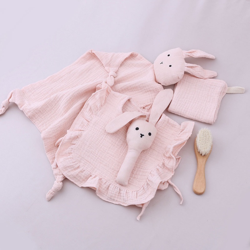 Set 5 Khăn Lau Mặt Hình Vuông Dễ Thương Cho Bé Sơ Sinh