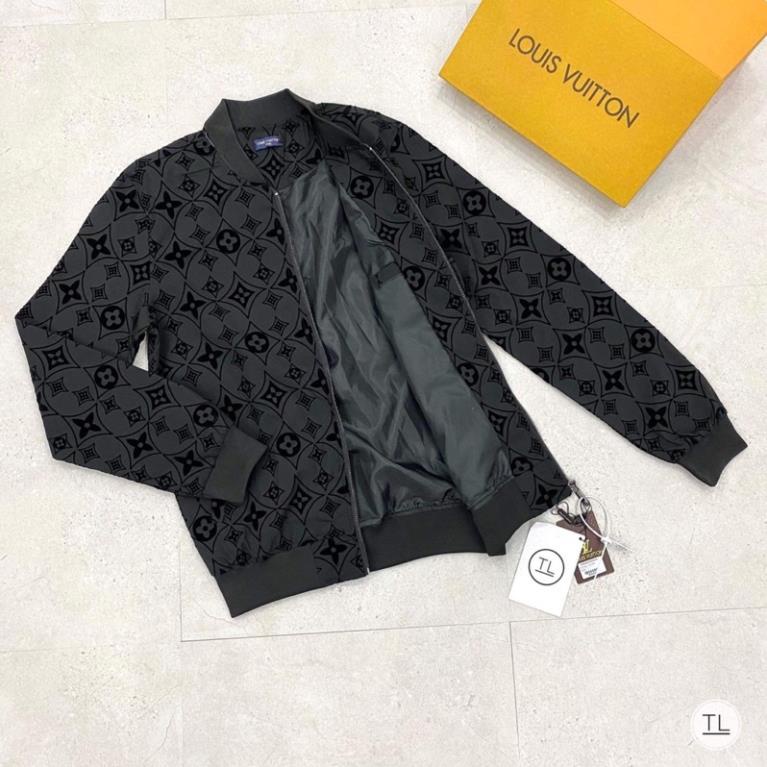 xả tết Áo khoác Bomber Lv vân nhung 3 mẫu đẹp cực sang hot trend 2021