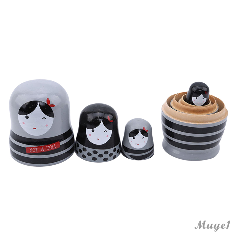 Bộ 5 Búp Bê Nga Matryoshka Bằng Gỗ