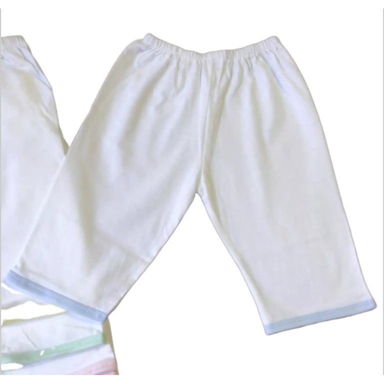 (Loại đẹp) Quần áo sơ sinh - Combo 5 quần dài sơ sinh cotton cao cấp Trắng JOU ( hàng xưởng may Việt Nam)