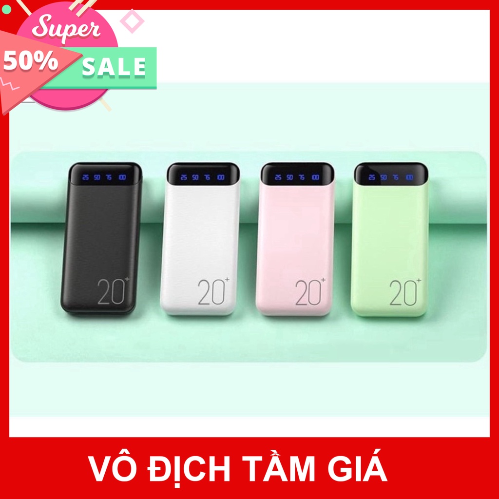 (Sale) Sạc Dự Phòng Chính Hãng WK 161/163,10000mAh-20000mAh, Màn Hình LED Hiển Thị % Pin (Bảo Hành 12 Tháng) TGPK8999