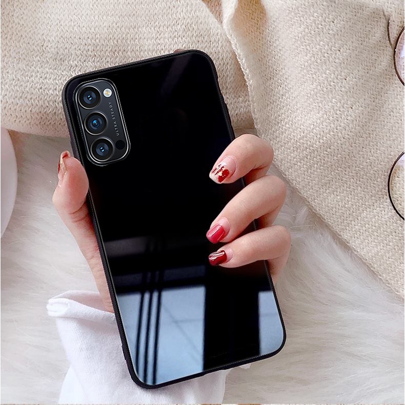 Ốp Lưng OPPO RENO 4,RENO 4 PRO, RENO 5,RENO 6 5G, RENO 6Z 5G Mặt kính gương sáng bóng cao cấp