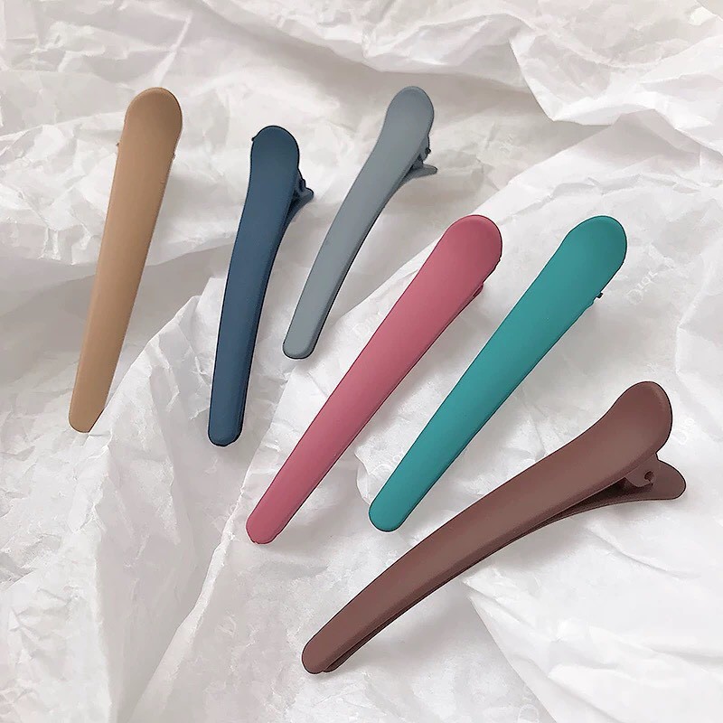 Kẹp tóc bấm mỏ vịt khổng lồ 12cm màu sắc ngọt ngào xinh xắn - selenshop