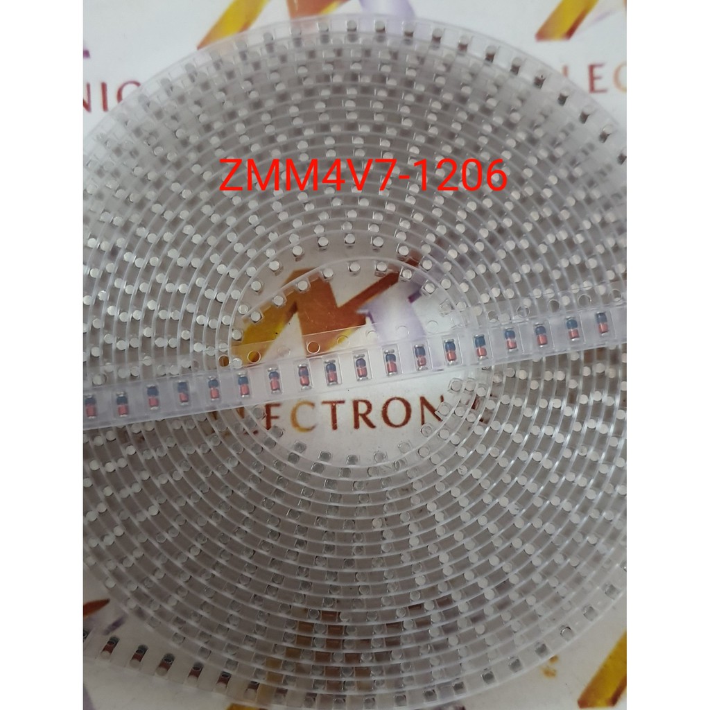 (Combo 10 con) Diode Zener ZMM4V7 SMD 1206 LL34 hình trụ Diode Zener 4.7V 0.5A (Combo)