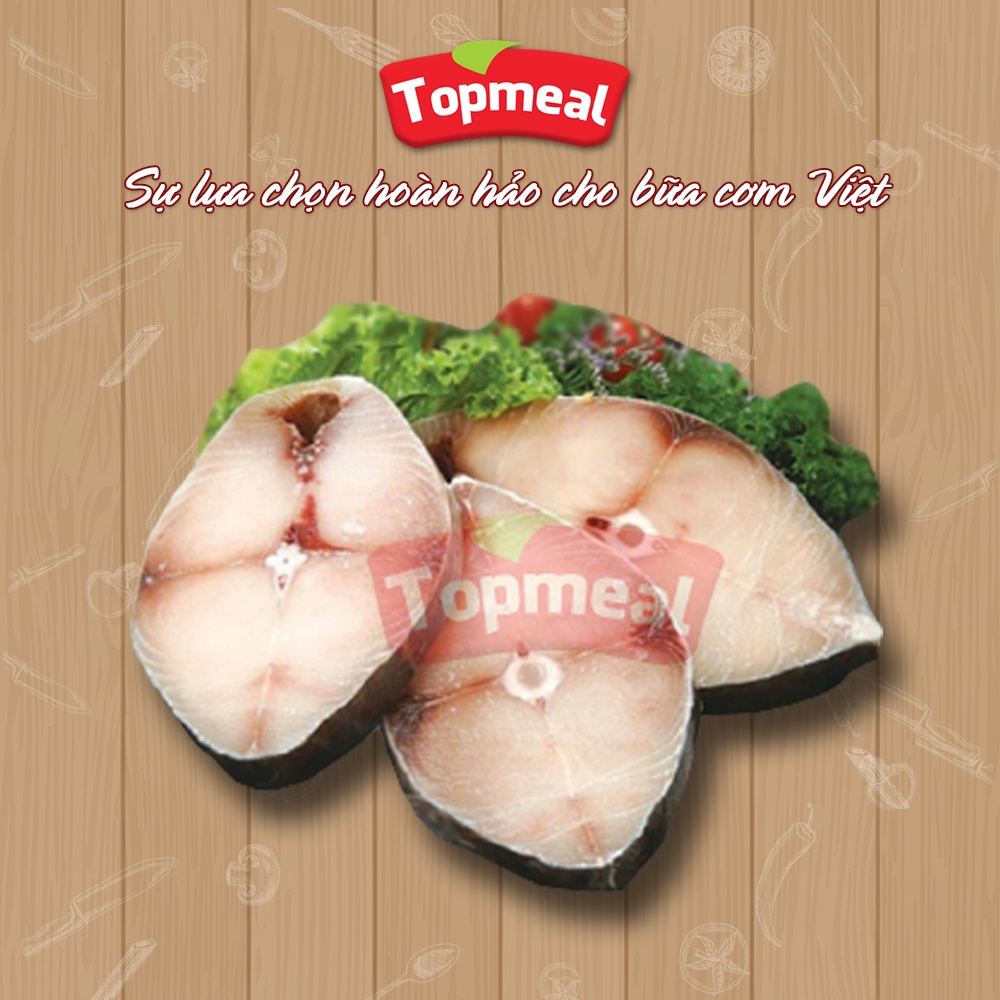 HCM - Cá thu một nắng Topmeal (1kg) - Thích hợp với các món chiên, nướng, nấu canh,... - [Giao nhanh TPHCM]