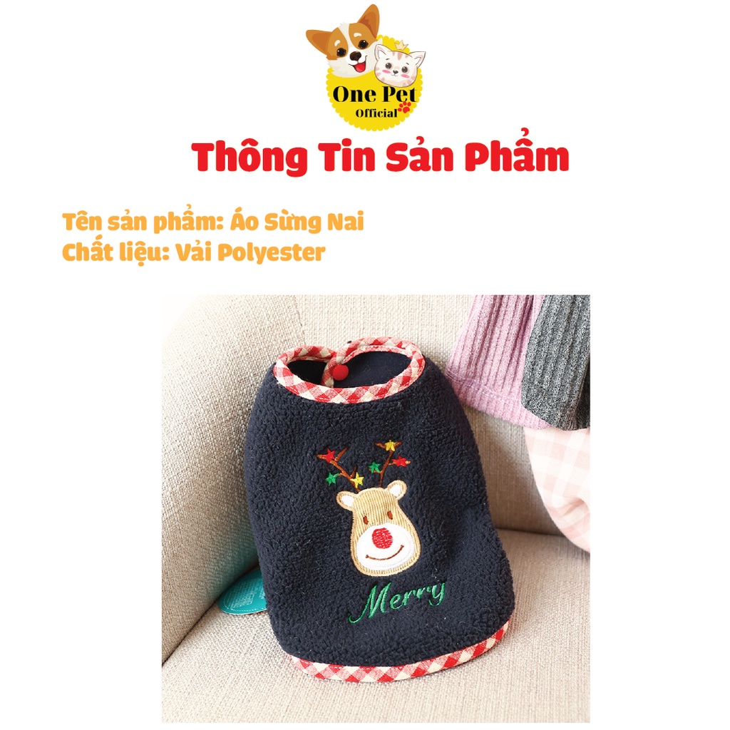 Áo cho Chó Mèo đáng yêu, ngộ nghĩnh, Áo 3 lỗ thoáng khí dễ chịu - One Pet Shop