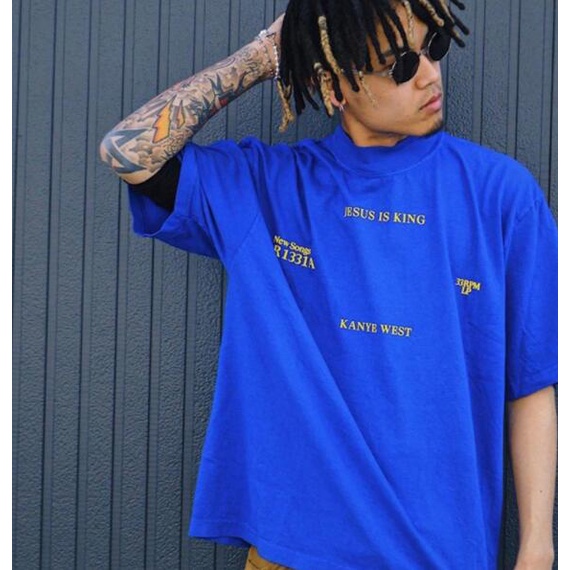 Áo Thun unisex Tay Ngắn In Hình Chúa JESUS IS KING Thời Trang