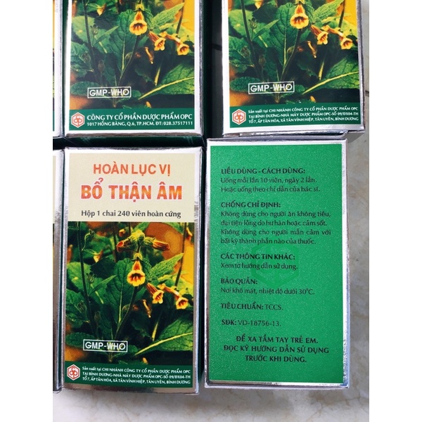 HOÀN LỤC VỊ BỔ THẬN ÂM