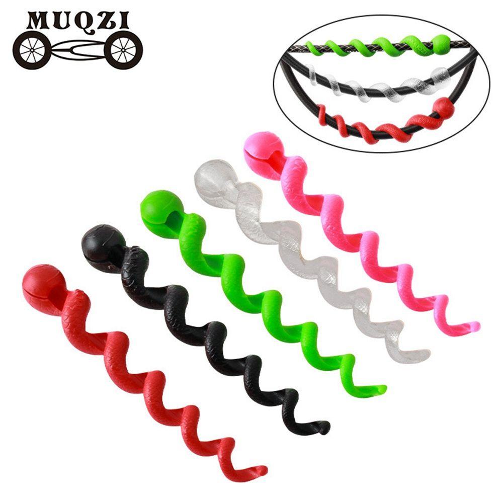 Set 1 / 4 Phụ Kiện Bảo Vệ Dây Cáp Xe Đạp 5 Màu Tiện Dụng