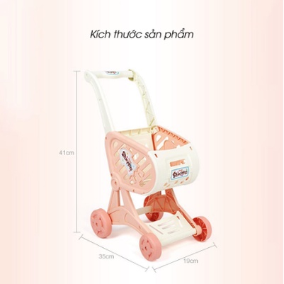 Đồ chơi xe đẩy siêu thị cho bé KT: 41x35x19 cm (ảnh thật)