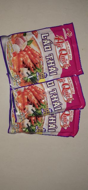 Gia vị nêm sẵn Aji Quick lẩu thái gói 50g