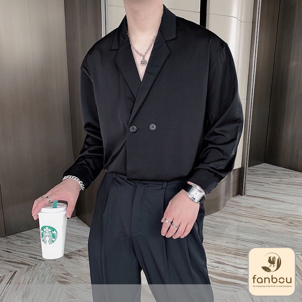 Áo Sơmi Nam Cổ giả Vest tay dài - AS002 - FANBOU