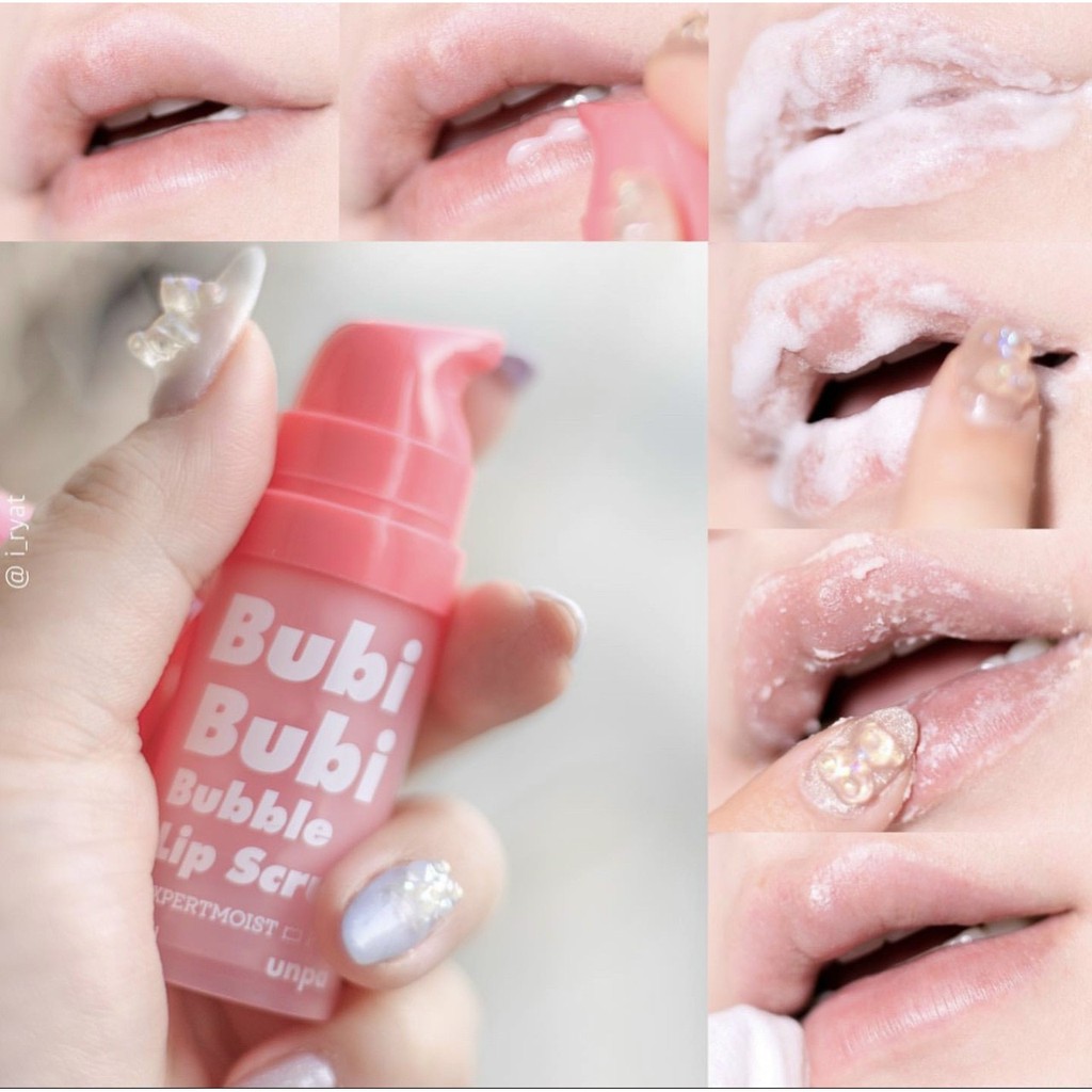 GEL TẨY TẾ BÀO CHẾT + THẢI ĐỘC CHÌ MÔI BUBI BUBI LIP 12ML mẫu mới