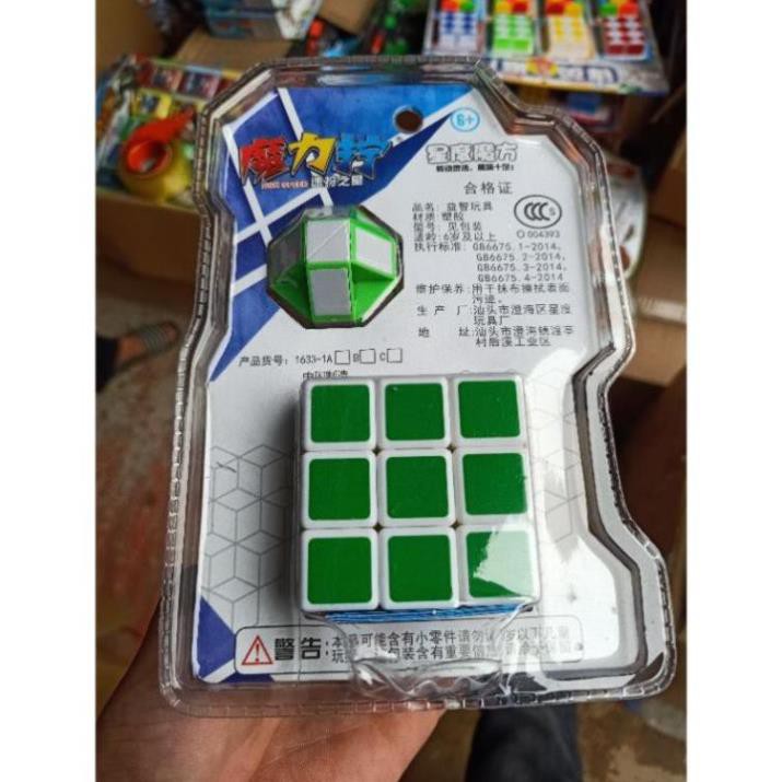 sỉ vỉ 1 chiếc rubik to tặng kèm 1 chiếc rubik tròn bé