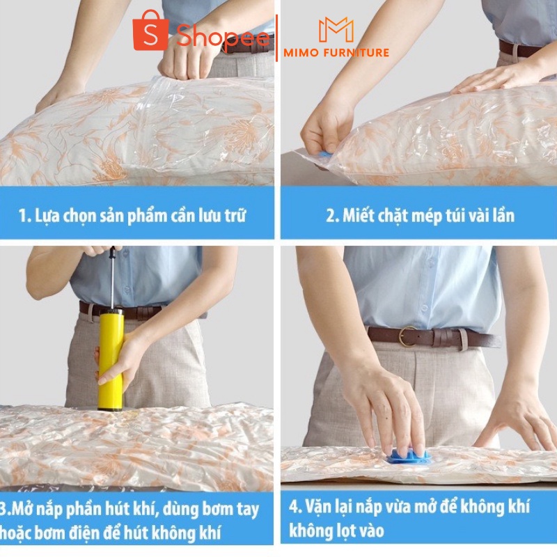 Túi Hút Chân Không Đựng Quần Áo, Túi Đựng Quần Áo, Chăn Màn Chống Bụi MIMO FURNITURE