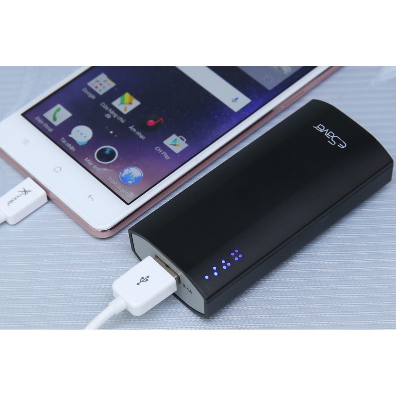 Pin sạc dự phòng eSaver 5.000 mAh Y322 hổ trợ sạc nhanh chính hảng