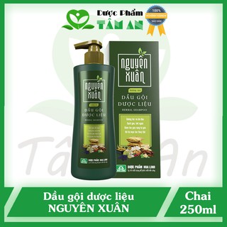 Dầu gội Dược liệu Nguyên Xuân xanh [𝑪𝒉𝒊́𝒏𝒉 𝒉𝒂̃𝒏𝒈] Dưỡng tóc, dành cho tóc hư tổn giúp phục hồi tóc - Chai 250ml