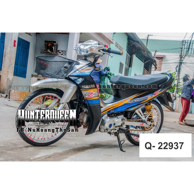 Tem xe Sirius, Chữ Spark Z - Thiết kế theo yêu cầu, chỉnh sửa theo ý. Sắc nét, bền màu