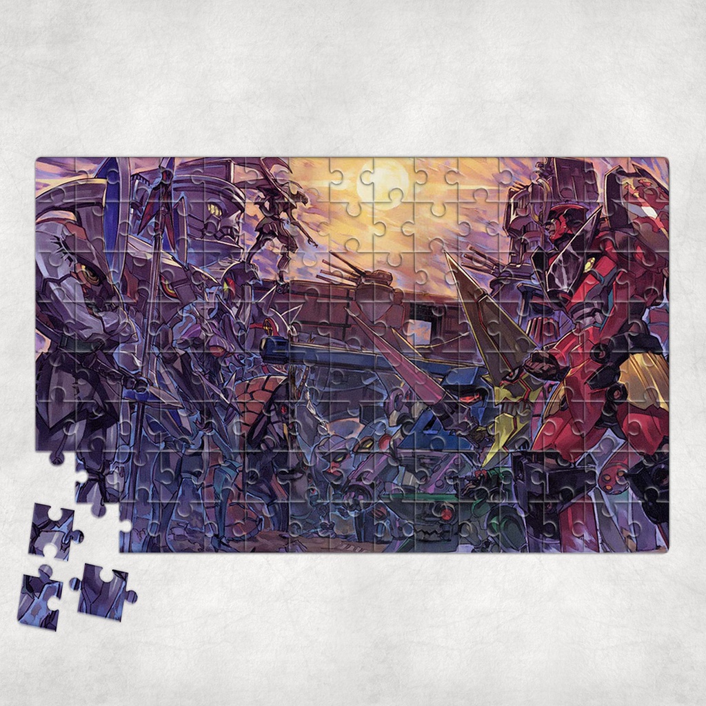 Tranh ghép hình A4, A5 Anime, xếp hình TENGEN TOPPA GURREN LAGANN - Mẫu 1