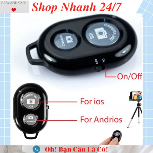 Remote Điều Khiển Chụp Ảnh Từ Xa - Nút Bấm Remote Bluetooth