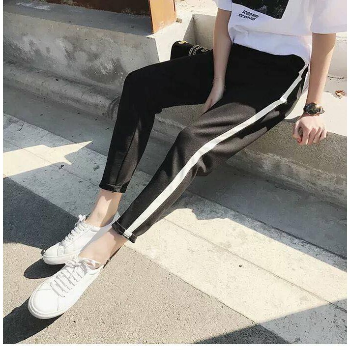 Quần 1 sọc ống suông