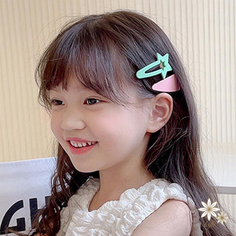 【kifli】Bộ 6 Kẹp Tóc Màu Sắc Kẹo Ngọt Thời Trang Dành Cho Nữ
