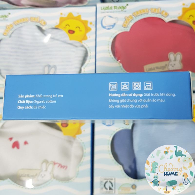 Set 2 Khẩu Trang Vải Organic Cotton Uala Cho Bé (Được Chọn Set) • Choding Home | BigBuy360 - bigbuy360.vn