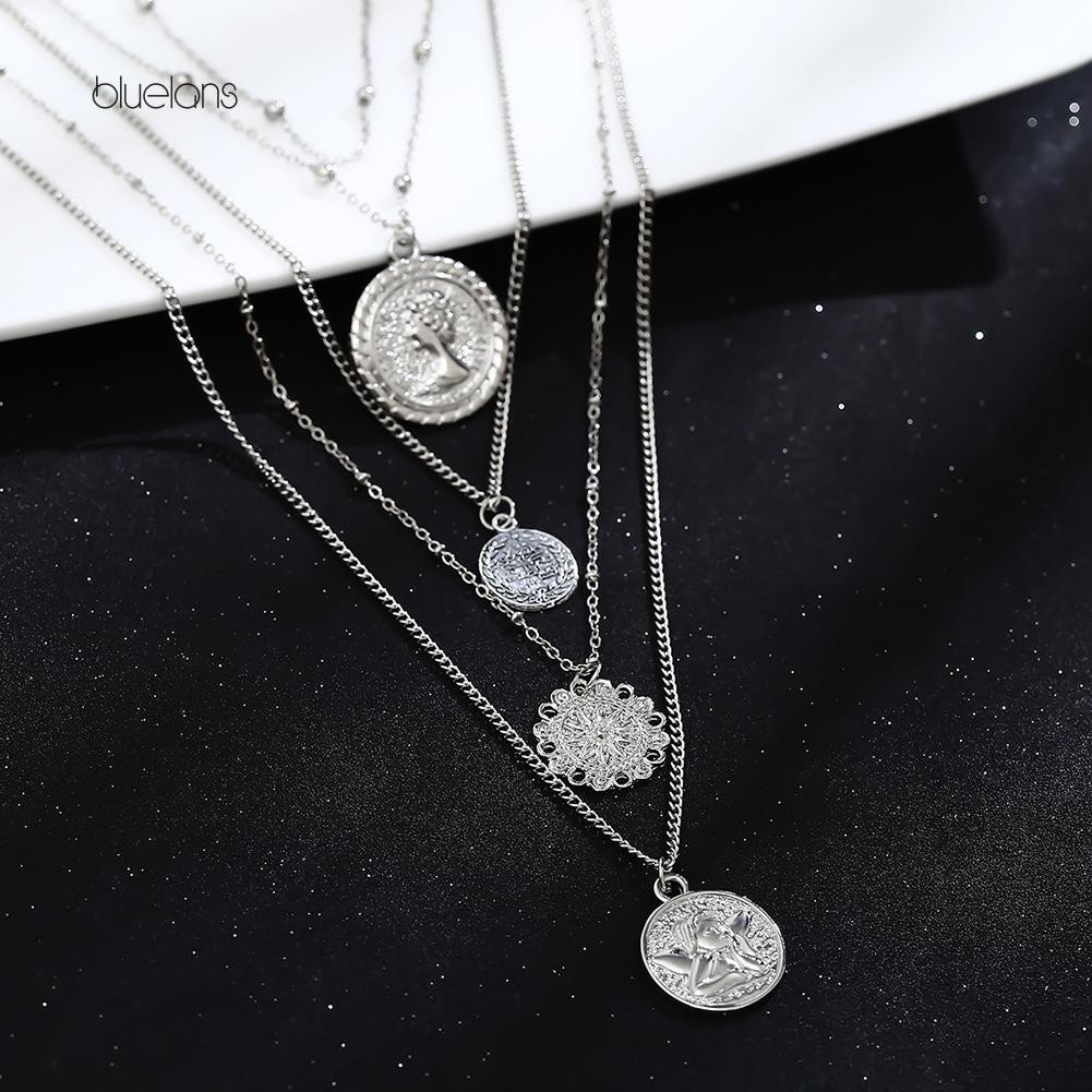 Vòng cổ Nhiều Tầng Phong Cách Vintage Cho Nữ