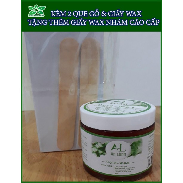 WAX LÔNG AN LÀNH (kèm que + giấy wax). TẶNG THÊM GIẤY WAX NHÁM