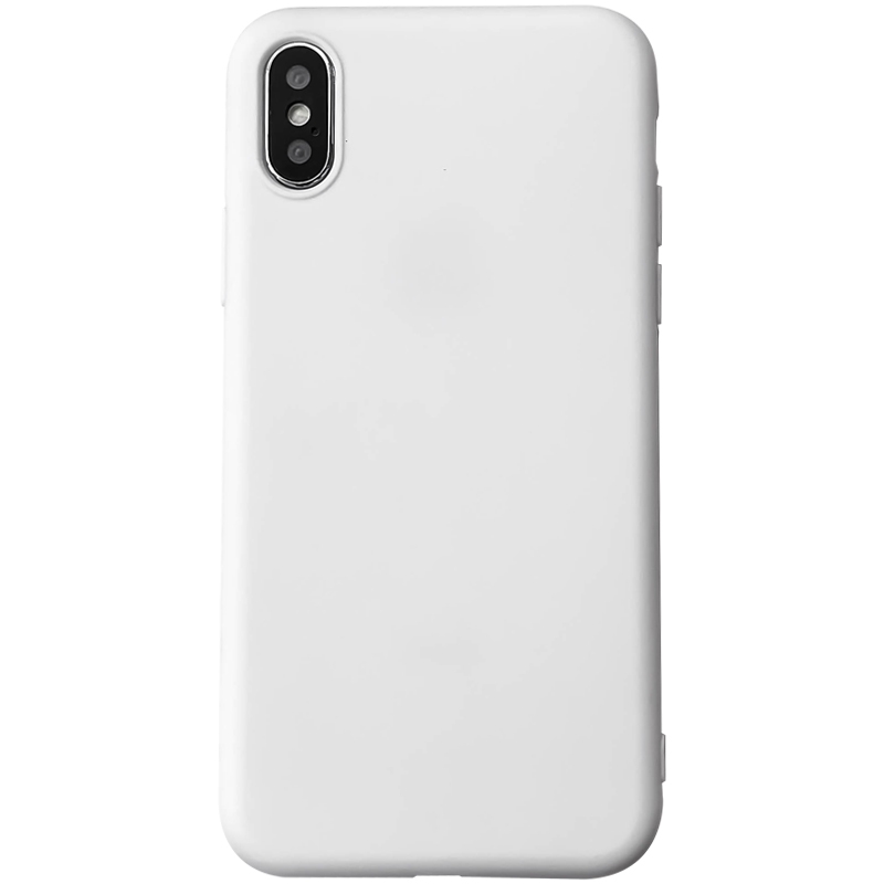 Ốp điện thoại bằng silicon TPU mềm màu trắng dành cho iPhone 11 Pro Max X/6/7/8/Plus XR Xs Max