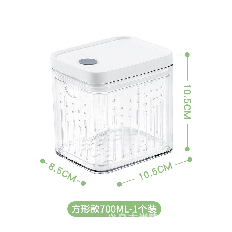 Hộp Đựng Thực Phẩm Hai Tầng Trong Suốt Có Nắp Đậy Tiện Dụng Cho Nhà Bếp