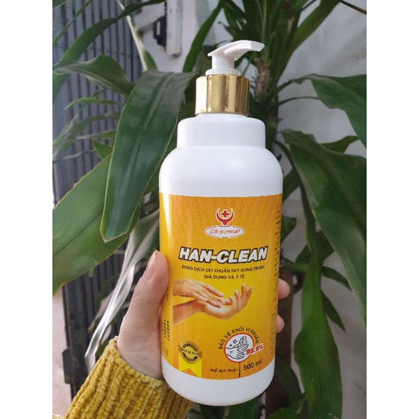 mẫu mới 500 ml  gel rửa tay sk hanvet hương thơm mát