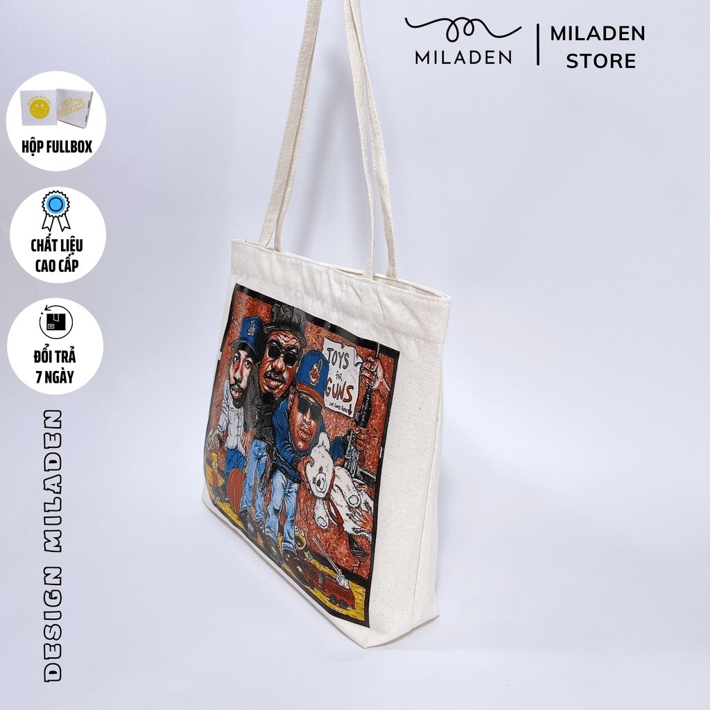 Túi Vải, Túi Tote Canvas Cao Cấp Cool - Miladen