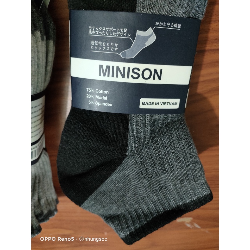 Tất nam cổ ngắn cao cấp chống hôi chân