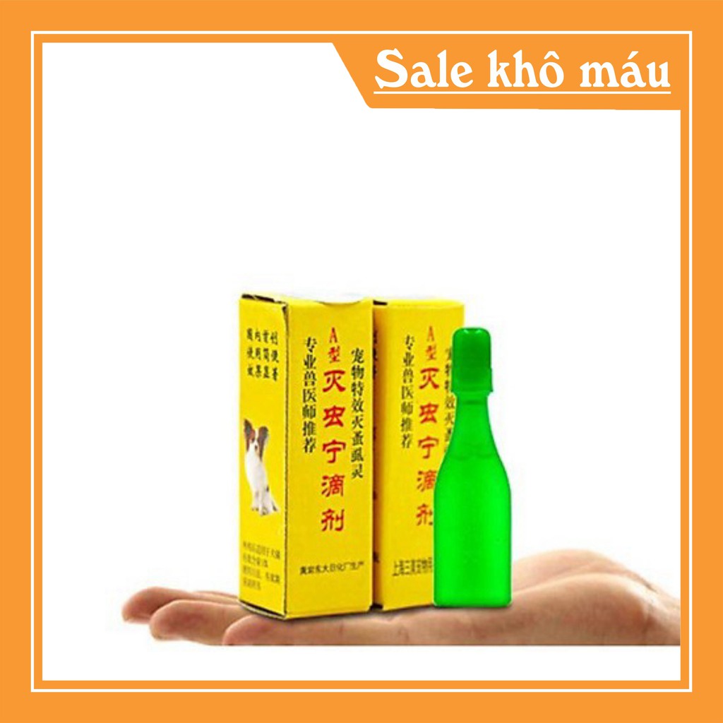 [FLASH SALE]  nhỏ gáy màu vàng cho chó mèo